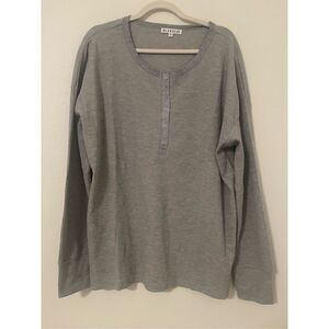 Blakeley Waffle Knit Henley Long Sleeve NEW